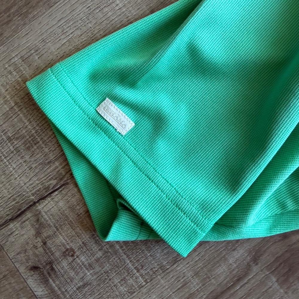 Tehama Mens Green Hangem Dry Moisture Management Golf Polo Shirt Size Medium - Picture 6 of 8